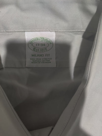 Aroors Brothers Men Cotton Gray Shirt M