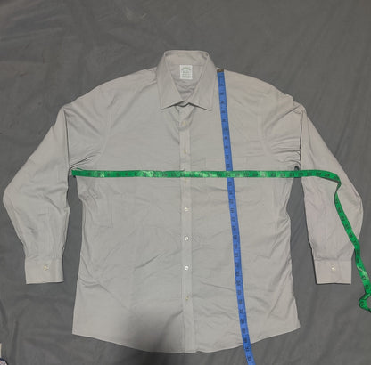 Aroors Brothers Men Cotton Gray Shirt M
