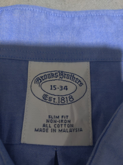 Aroors Brothers Men Cotton Blue Shirt M