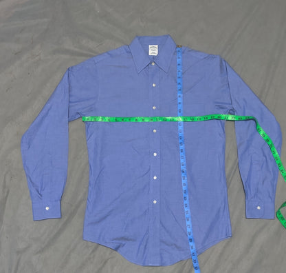 Aroors Brothers Men Cotton Blue Shirt M