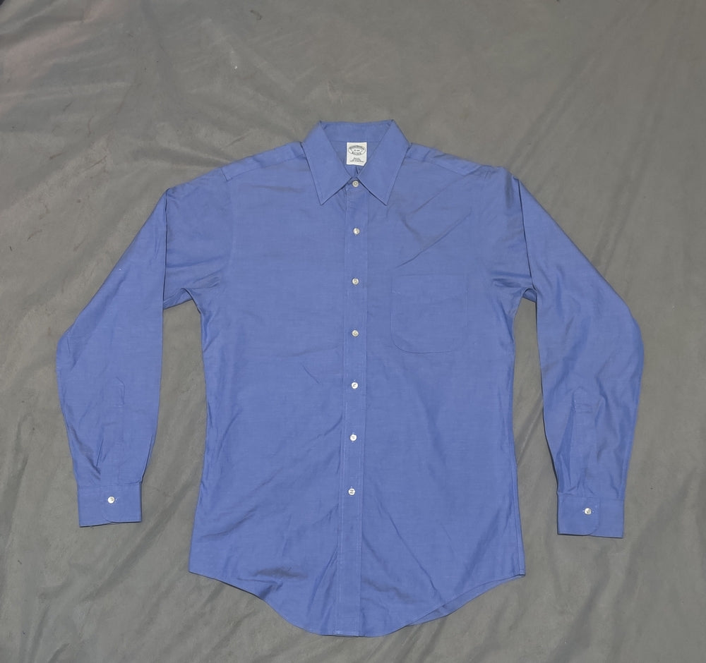 Aroors Brothers Men Cotton Blue Shirt M