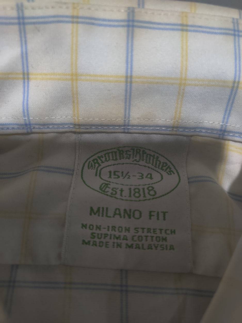 Aroors Brothers Men Cotton White Shirt L