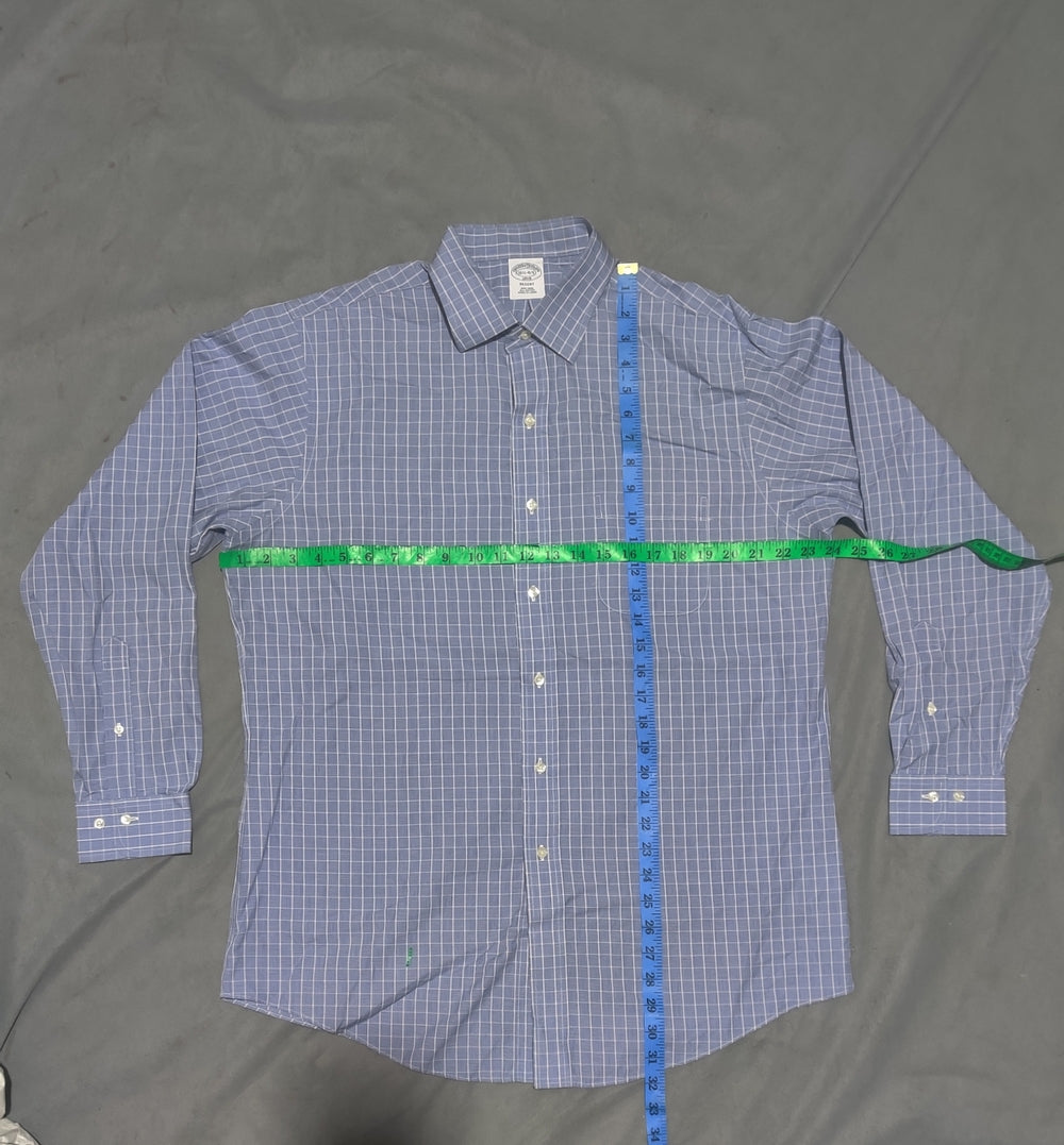 Aroors Brothers Men Cotton Blue Shirt L
