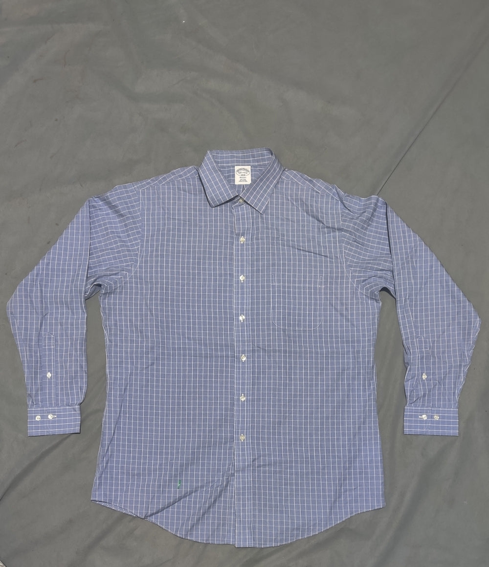 Aroors Brothers Men Cotton Blue Shirt L