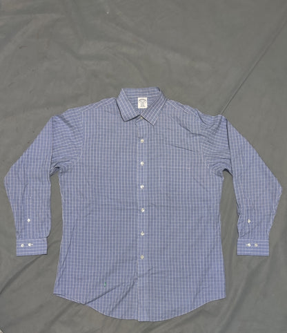 Aroors Brothers Men Cotton Blue Shirt L
