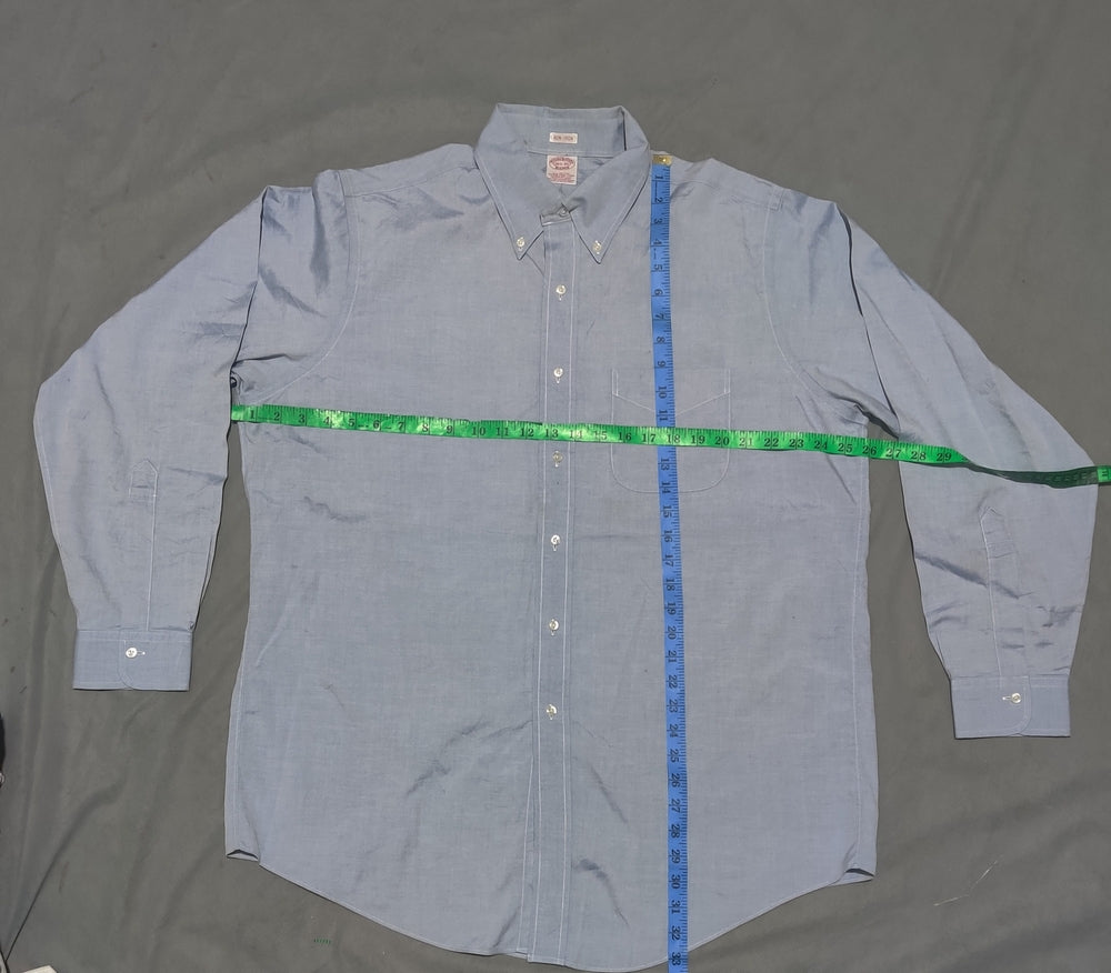 Aroors Brothers Men Cotton Blue Shirt XL