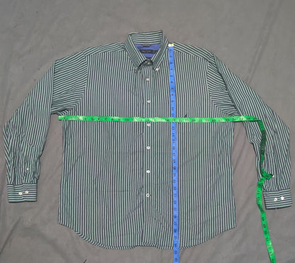 Nautica Men Cotton Green Shirt XL