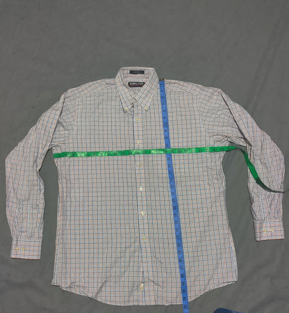 Kirkland Men Cotton Orange Shirt L