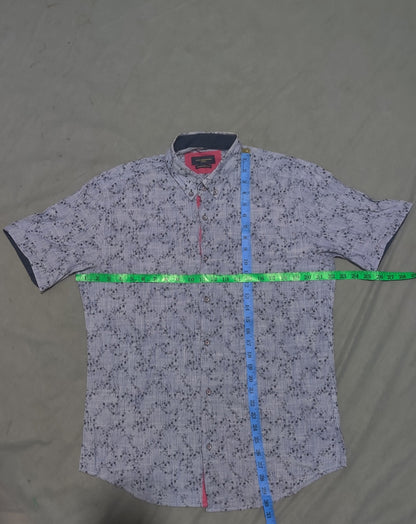 Lloyd & Jefferson Men Cotton Blue Shirt L