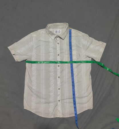 Hurley Men Cotton Cream Shirt M