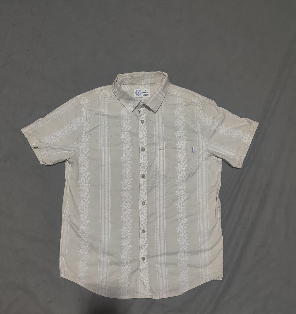 Hurley Men Cotton Cream Shirt M