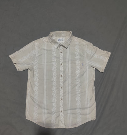 Hurley Men Cotton Cream Shirt M