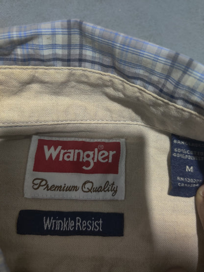 Wrangler Men Cotton Gray Shirt M