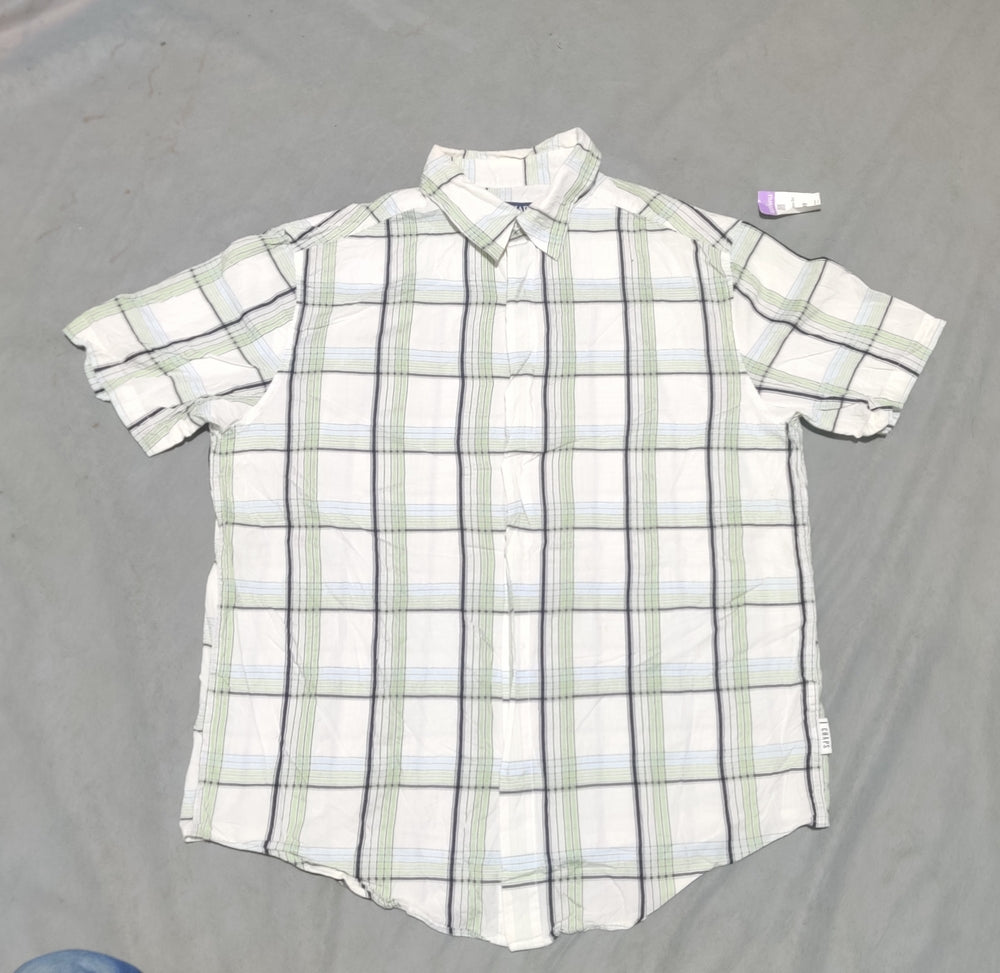 Chaps Men Cotton White Shirt L