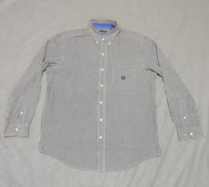 Chaps Men Cotton Black Shirt M