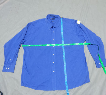 Chaps Men Cotton Blue Shirt 2XL