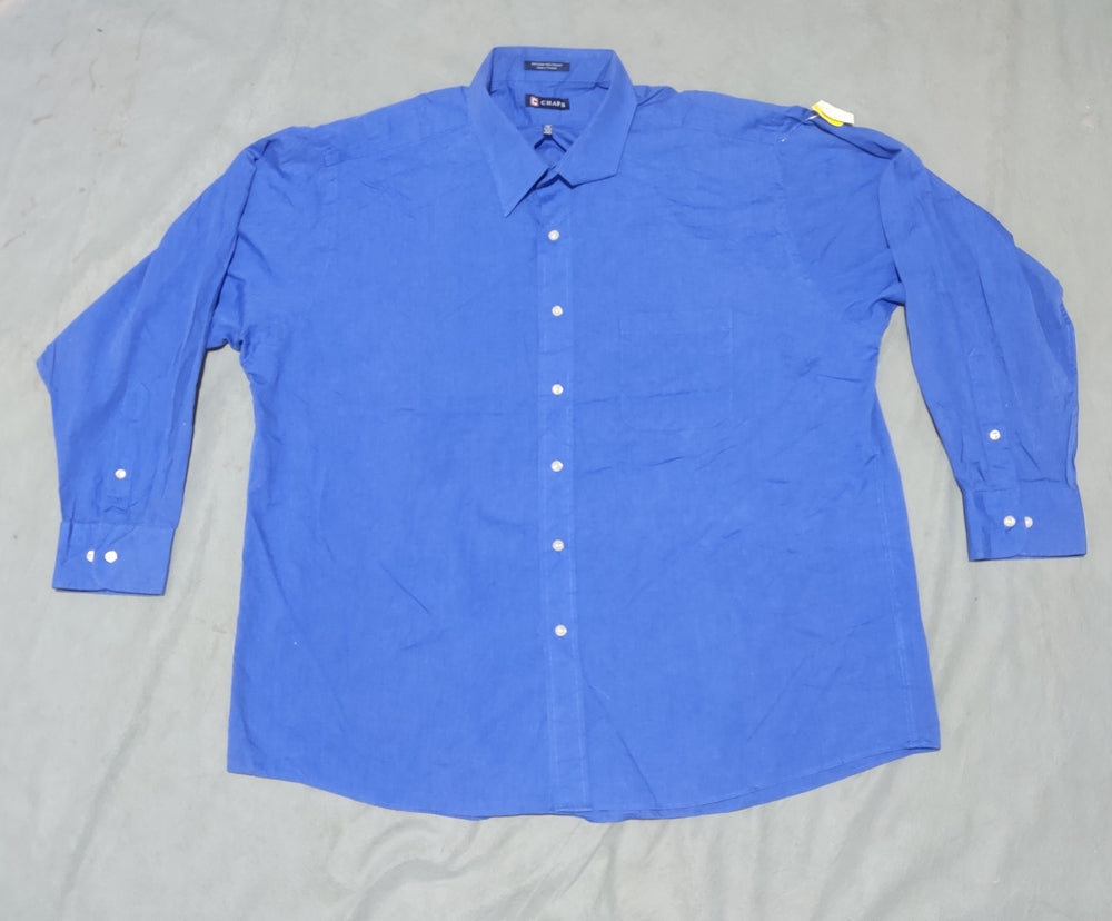 Chaps Men Cotton Blue Shirt 2XL