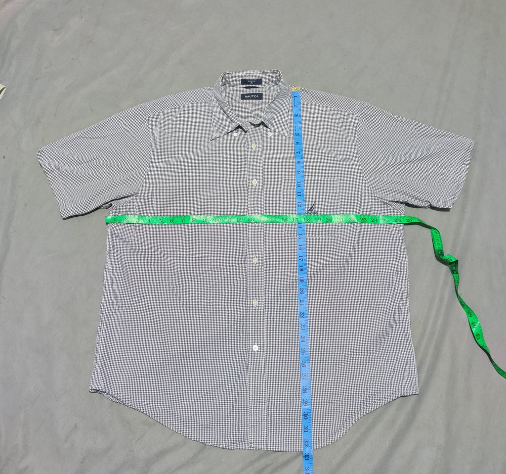 Nautica Men Cotton Blue Shirt XL