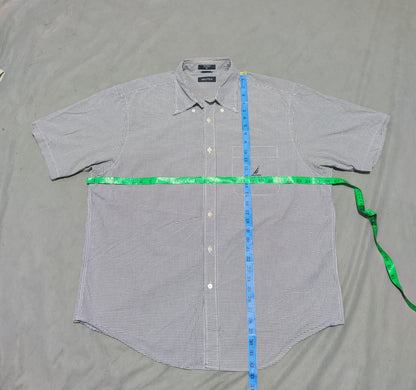 Nautica Men Cotton Blue Shirt XL