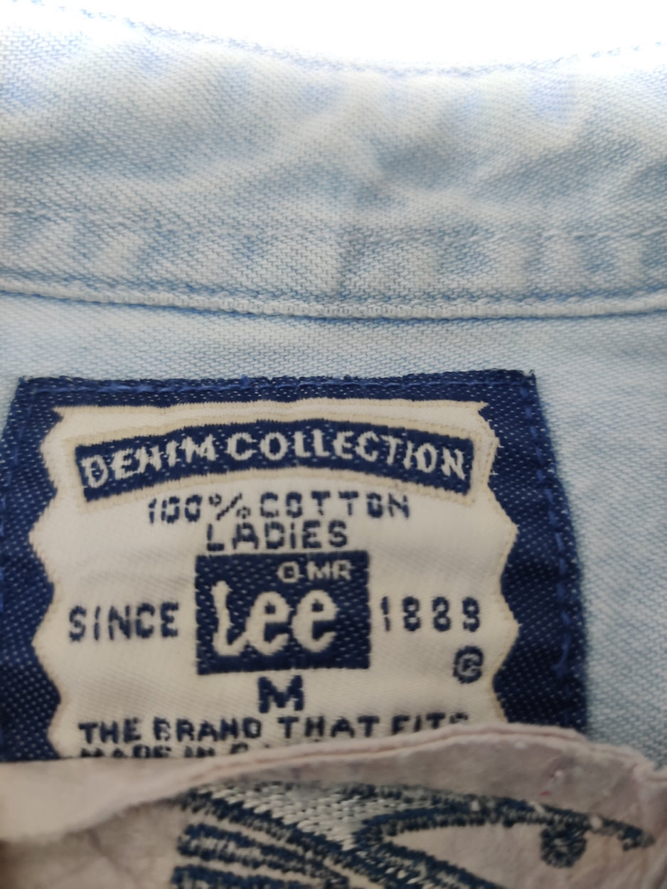 Lee Men Denim Blue Shirt M