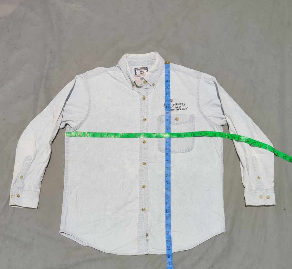 Lee Men Denim Blue Shirt M