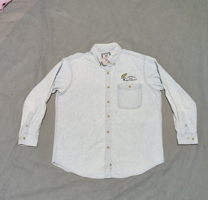 Lee Men Denim Blue Shirt M
