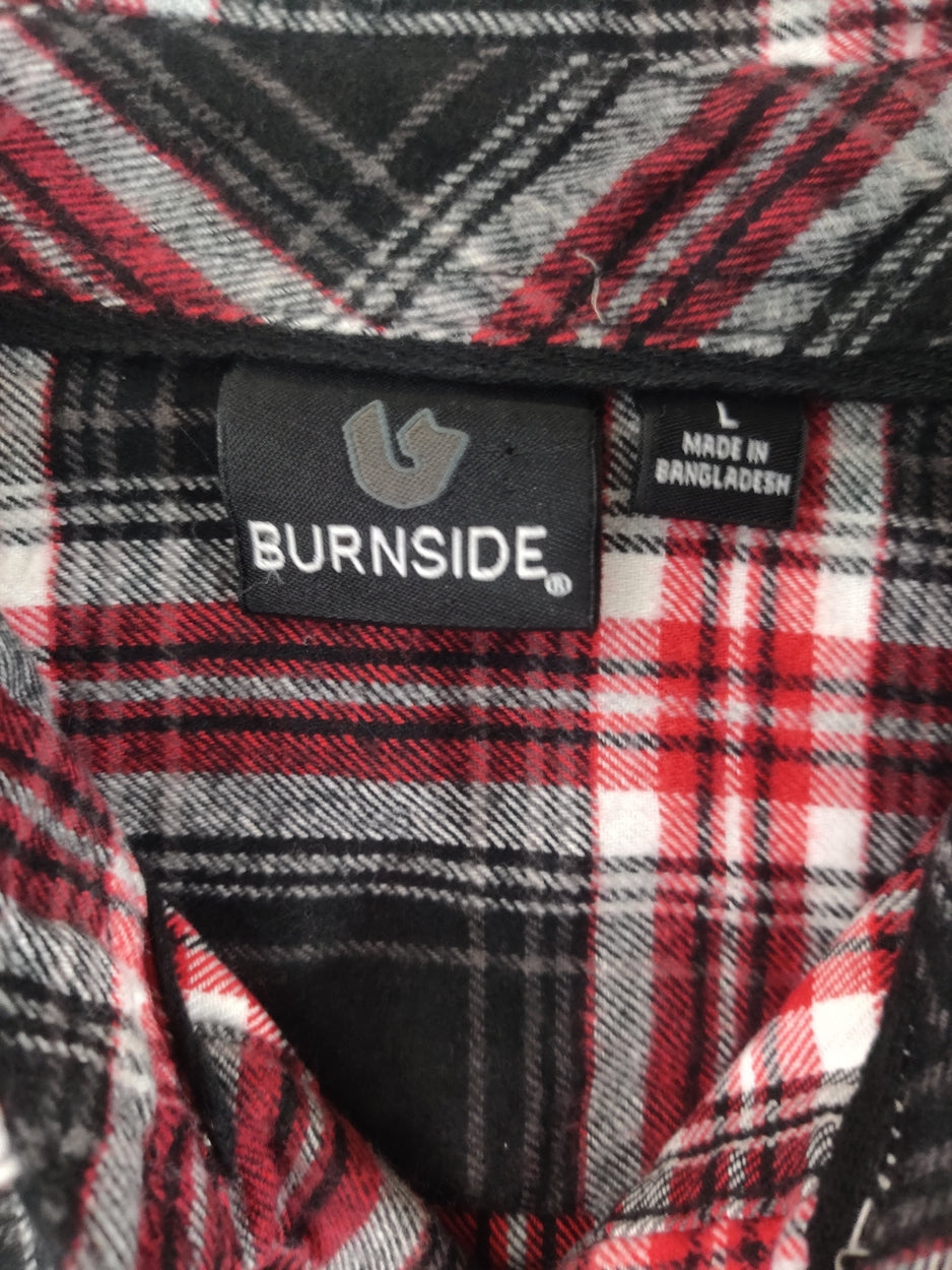 Burnside Men Cotton Red Vest Shirt L