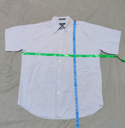 Nautica Men Cotton Blue Shirt L