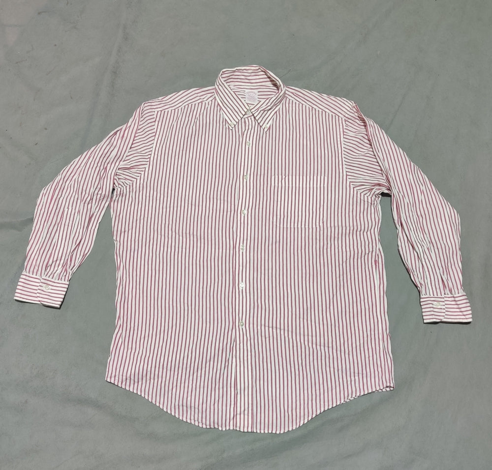 Aroors Brothers Men Cotton Red Shirt L
