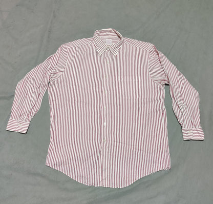 Aroors Brothers Men Cotton Red Shirt L