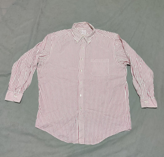 Aroors Brothers Men Cotton Red Shirt L