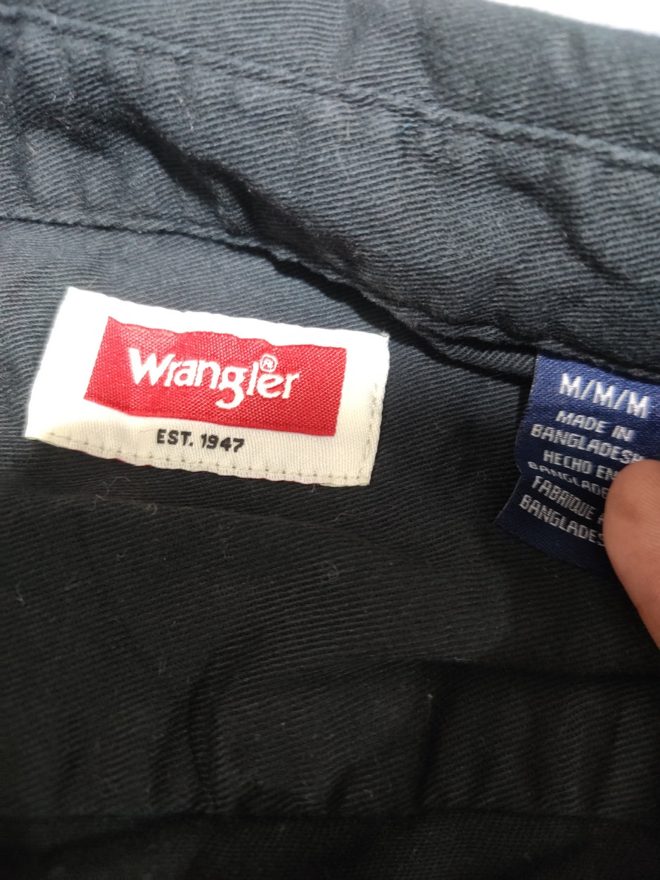 Wrangler Men Cotton Black Shirt M