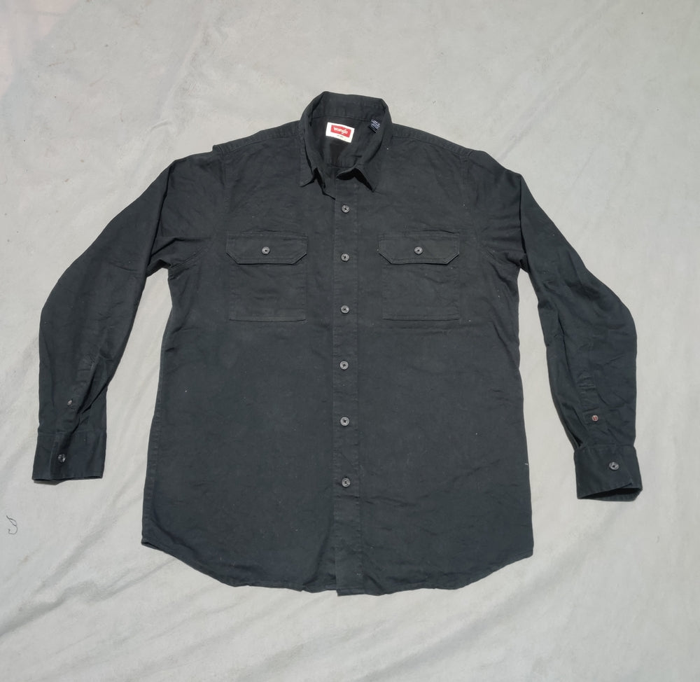 Wrangler Men Cotton Black Shirt M
