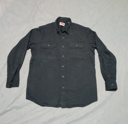 Wrangler Men Cotton Black Shirt M