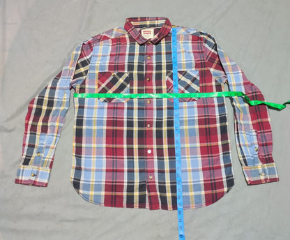 Levi's Men Cotton Red Shirt XL