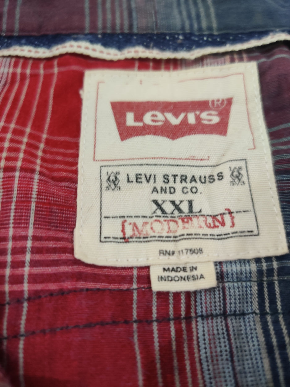 Levi's Men Cotton Red Shirt 2XL