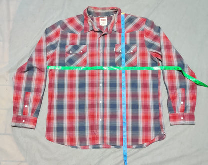 Levi's Men Cotton Red Shirt 2XL