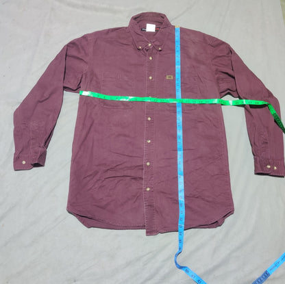 Wrangler Men Cotton Maroon Shirt 2XL