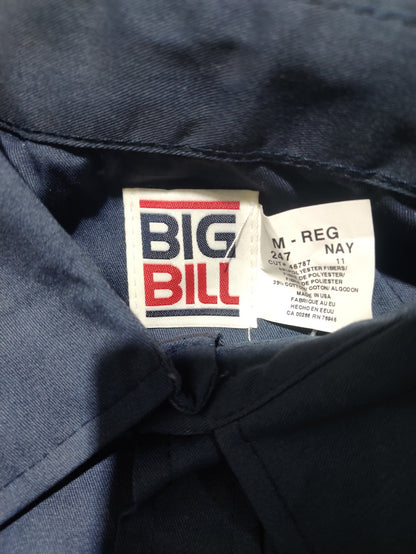 Big Bill Men Cotton Blue Shirt M