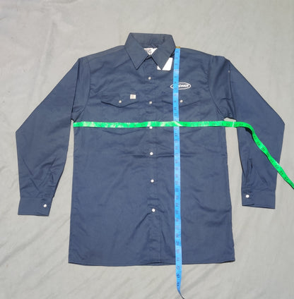 Big Bill Men Cotton Blue Shirt M
