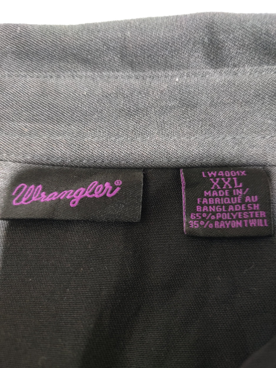 Wrangler Men Cotton Black Shirt 2XL