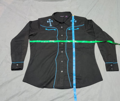 Wrangler Men Cotton Black Shirt 2XL