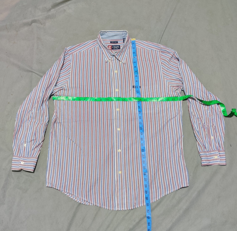 Chaps Men Cotton Red Shirt L