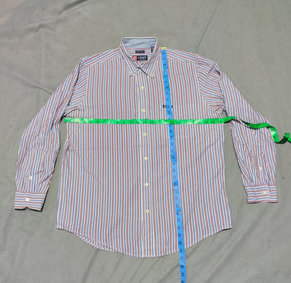 Chaps Men Cotton Red Shirt L