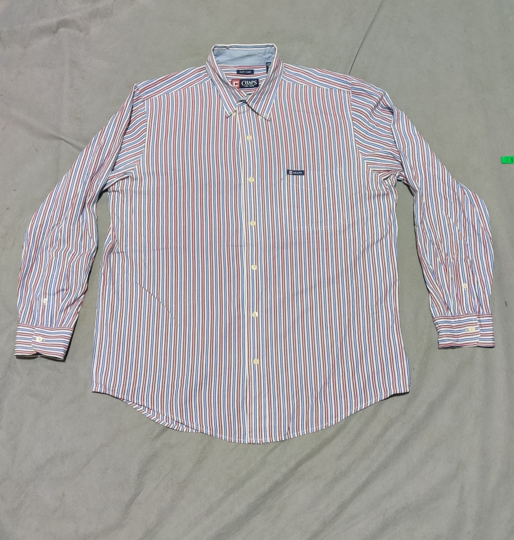 Chaps Men Cotton Red Shirt L