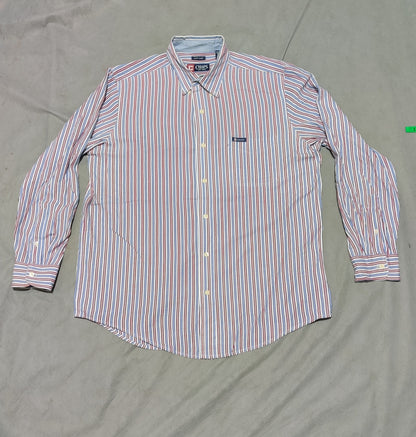 Chaps Men Cotton Red Shirt L