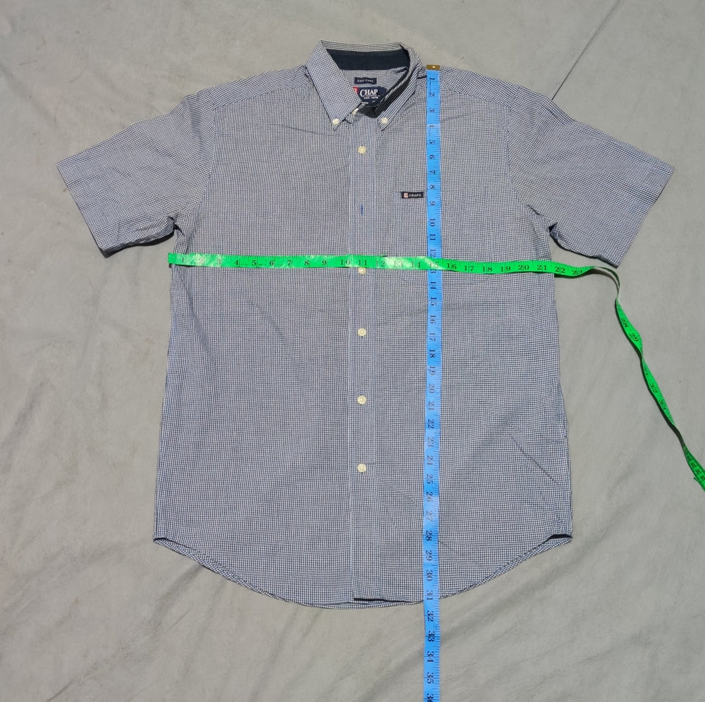 Chaps Men Cotton Blue Shirt S