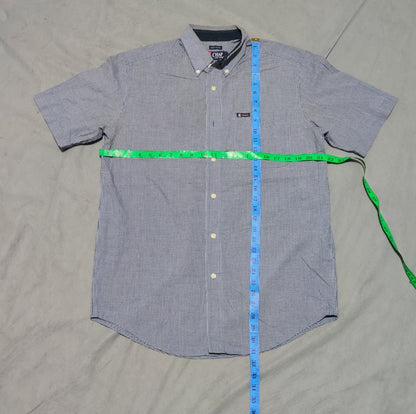 Chaps Men Cotton Blue Shirt S