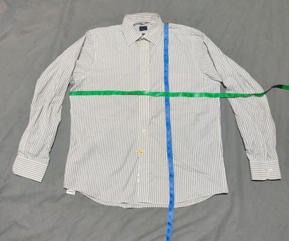 Chaps Men Cotton Blue Shirt L