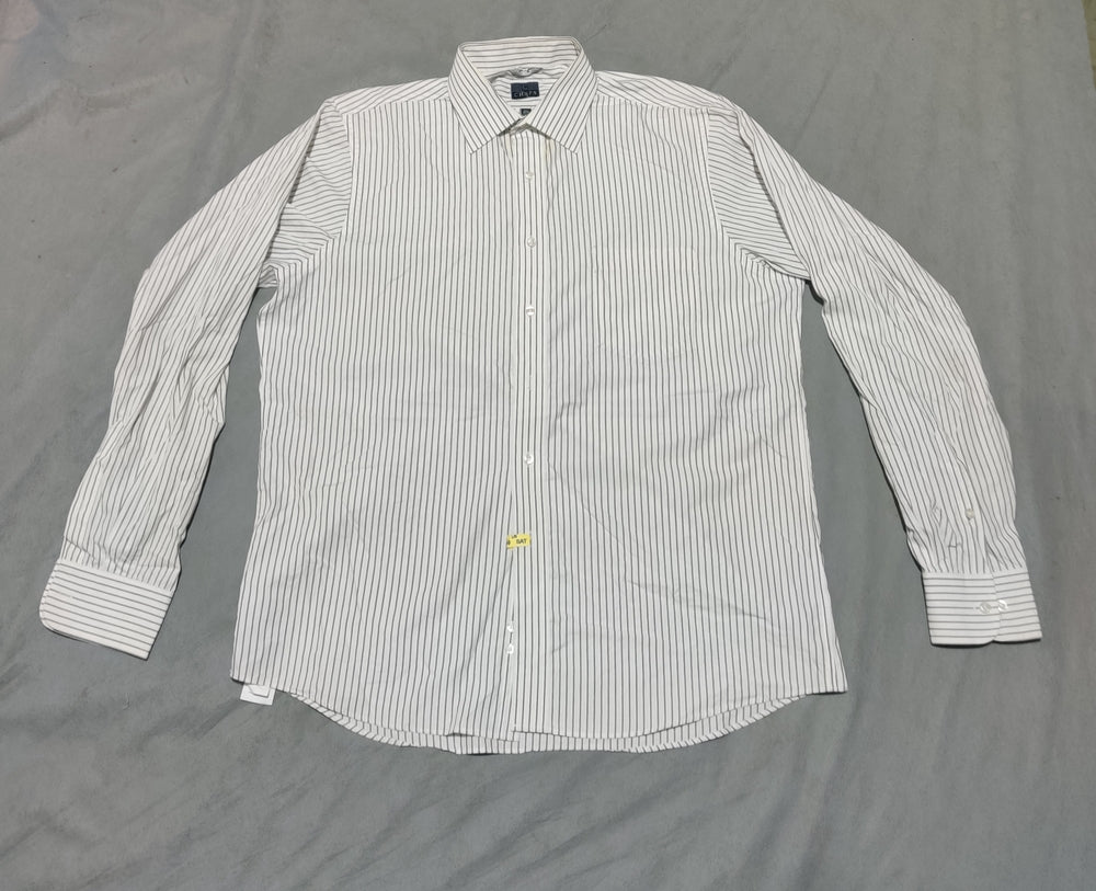 Chaps Men Cotton Blue Shirt L